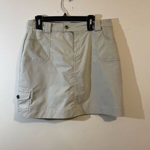 Golf Skort Tehama Athletic Women’s SZ 10 Stretch Pockets Tan Khaki skirt shorts